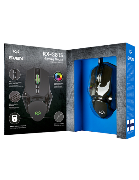 Игровая мышь SVEN RX-G815, Чёрный