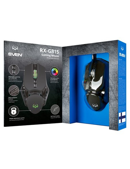 Игровая мышь SVEN RX-G815, Чёрный