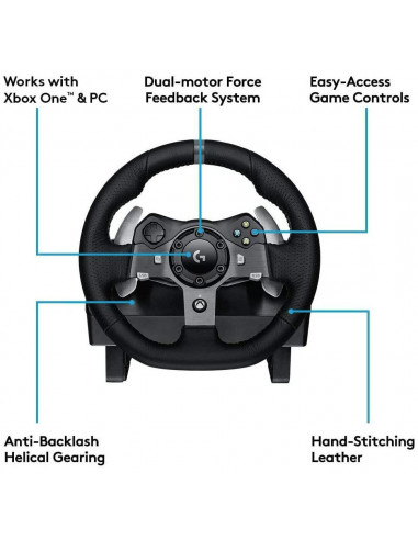 Volan Gaming Logitech G920, Negru