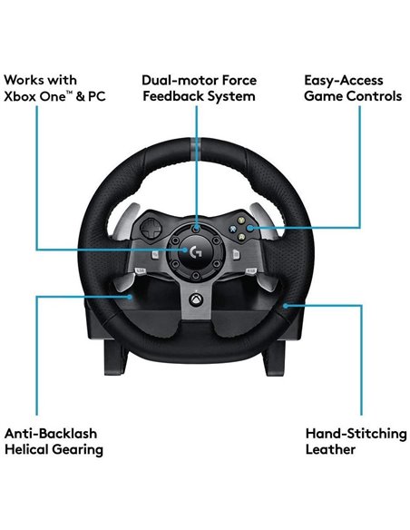 Volan Gaming Logitech G920, Negru