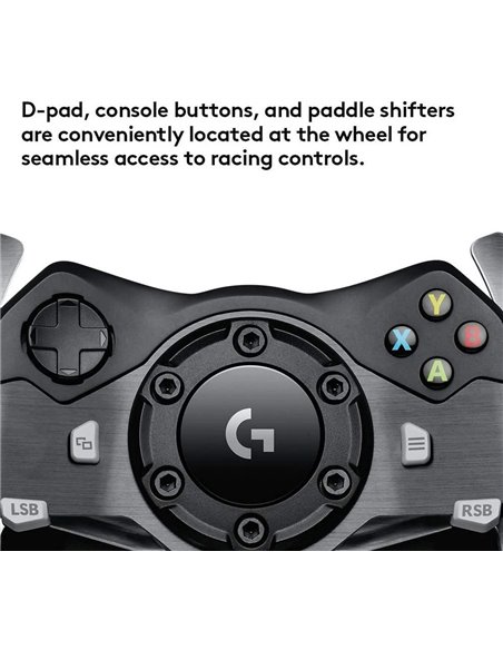 Игровой руль Logitech G920, Чёрный