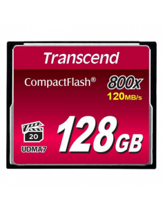 Карта памяти Transcend CompactFlash 800, 128Гб (TS128GCF800)
