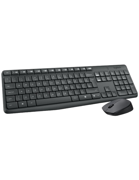Клавиатура и мышь Logitech MK235, Беспроводное, Grey Клавиатура и мышь Logitech MK235, Беспроводное, Grey