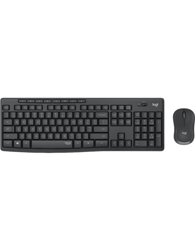 Клавиатура и мышь Logitech MK295, Беспроводное, Чёрный