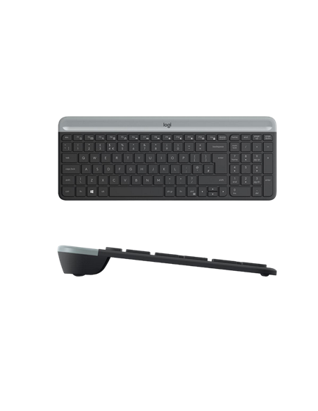 Set Tastatură + Mouse Logitech MK470, Fără fir, Grafit