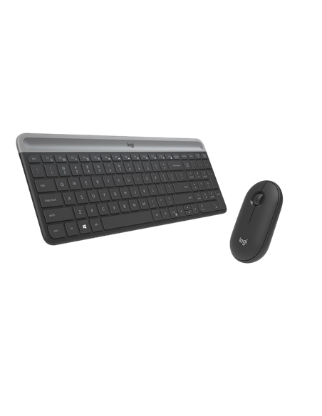 Set Tastatură + Mouse Logitech MK470, Fără fir, Grafit