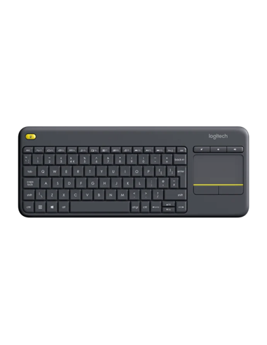 Клавиатура Logitech K400 Plus, Беспроводное, Чёрный
