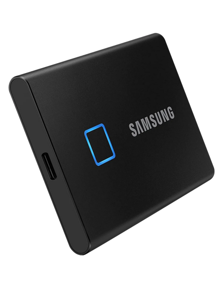 Внешний портативный SSD накопитель Samsung Portable SSD T7 Touch, 2 TB, Чёрный (MU-PC2T0K/WW)