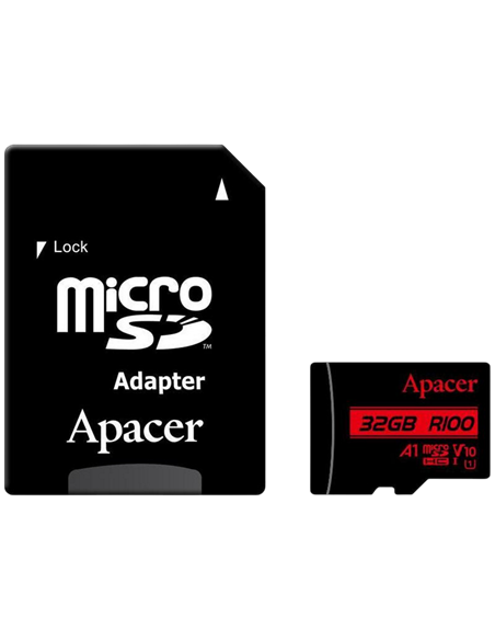 Карта памяти Apacer microSDHC UHS-I U1 Class 10, 32Гб