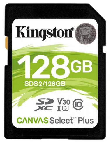 Карта памяти Kingston Canvas Select Plus, 128Гб (SDS2/128GB)