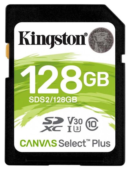Карта памяти Kingston Canvas Select Plus, 128Гб (SDS2/128GB)