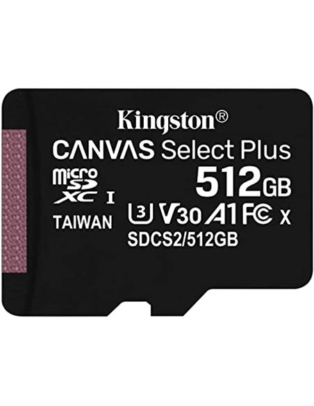 Карта памяти Kingston Canvas Select Plus, 512Гб (SDS2/512GB)