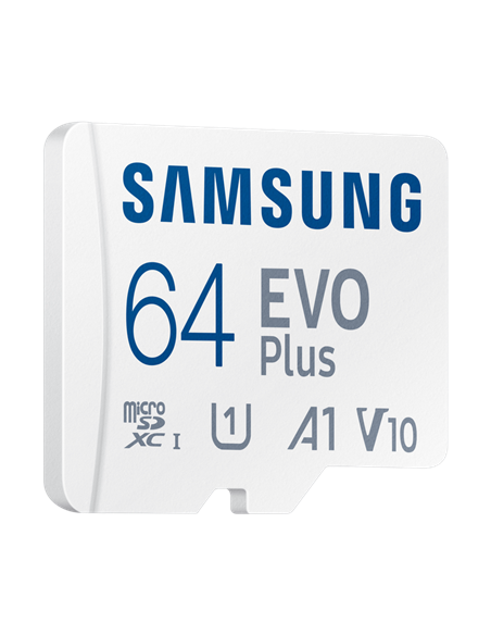 Карта памяти Samsung EVO Plus MicroSD, 64Гб (MB-MC64SA/APC)
