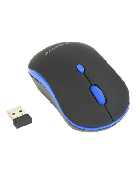 Mouse Wireless Gembird MUSW-4B-03-B, Negru/Albastru