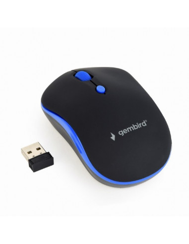 Mouse Wireless Gembird MUSW-4B-03-B, Negru/Albastru