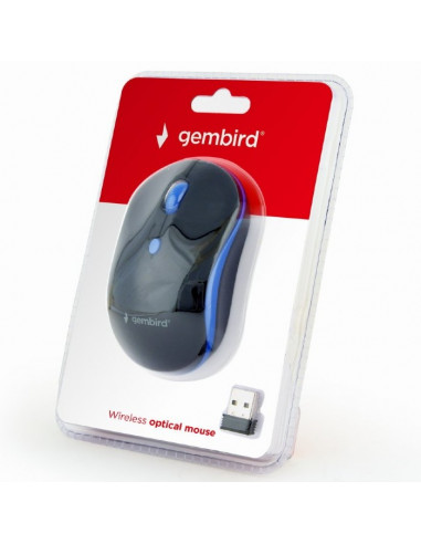 Mouse Wireless Gembird MUSW-4B-03-B, Negru/Albastru
