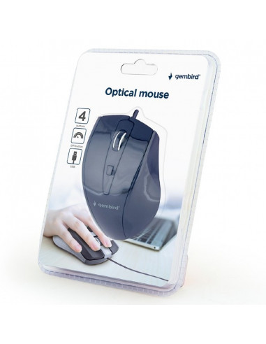 Mouse Gembird MUS-4B-02, Negru