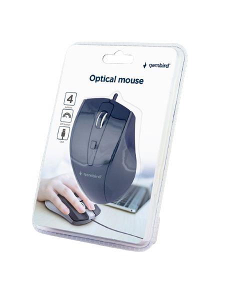 Mouse Gembird MUS-4B-02, Negru