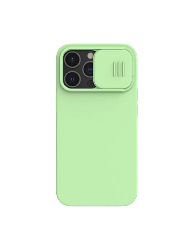 Husă Nillkin iPhone 13 Pro, CamShield Silky Silicone, Mint Green