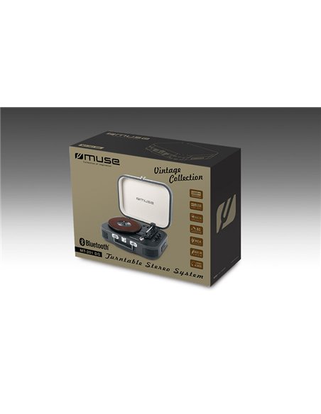 Sistem audio MUSE MT-201 GLD, Negru