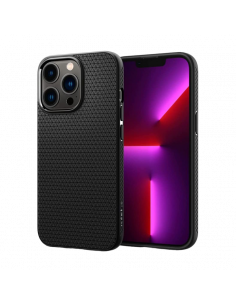 Husă Spigen iPhone 13 Pro Max, Liquid Air, Negru mat
