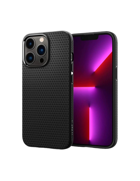 Чехол Spigen iPhone 13 Pro Max, Liquid Air, Матовый черный