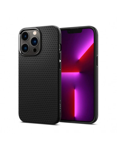 Husă Spigen iPhone 13 Pro Max, Liquid Air, Negru mat