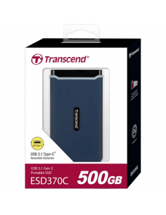 Внешний портативный SSD накопитель Transcend ESD370C, 500 ГБ, Морской Синий (TS500GESD370C) 2