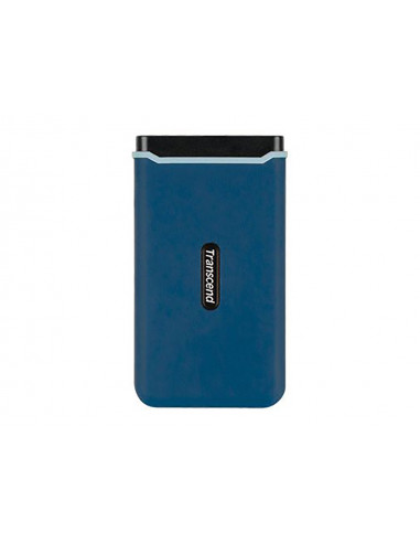 Внешний портативный SSD накопитель Transcend ESD370C, 500 ГБ, Морской Синий (TS500GESD370C)