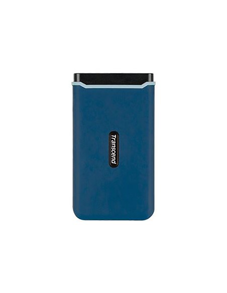 Внешний портативный SSD накопитель Transcend ESD370C, 500 ГБ, Морской Синий (TS500GESD370C)