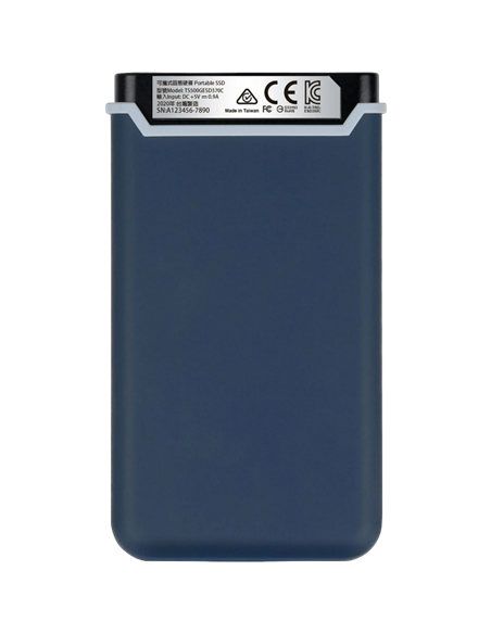 Внешний портативный SSD накопитель Transcend ESD370C, 500 ГБ, Морской Синий (TS500GESD370C)