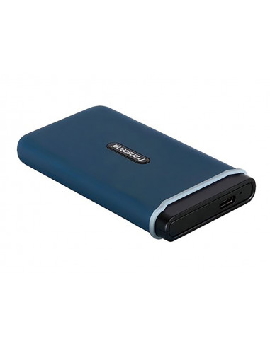 Внешний портативный SSD накопитель Transcend ESD370C, 500 ГБ, Морской Синий (TS500GESD370C)