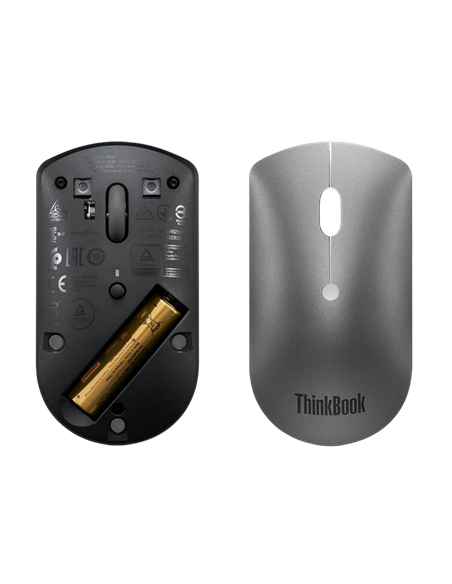 Беcпроводная мышь Lenovo ThinkBook Bluetooth Silent Mouse, Серый