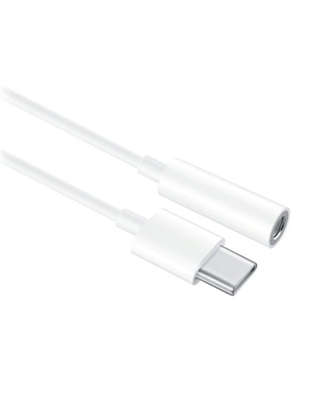 Audio Adaptor Huawei CM20, USB Type-C/3.5 mm (F), 0,09m, Alb