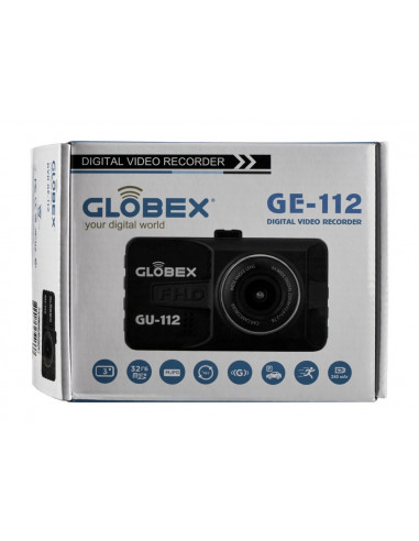 Автомобильный видеорегистратор Globex GE-112, Full-HD 1080P, Чёрный