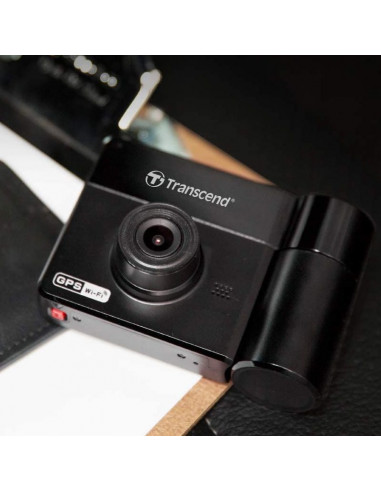 Cameră auto DVR Transcend DrivePro 550, Full-HD 1080P, Negru