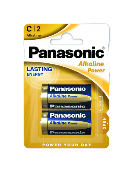 Батарейки Panasonic LR14REB, C, 2шт.