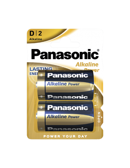 Батарейки Panasonic LR20REB, D, 2шт.