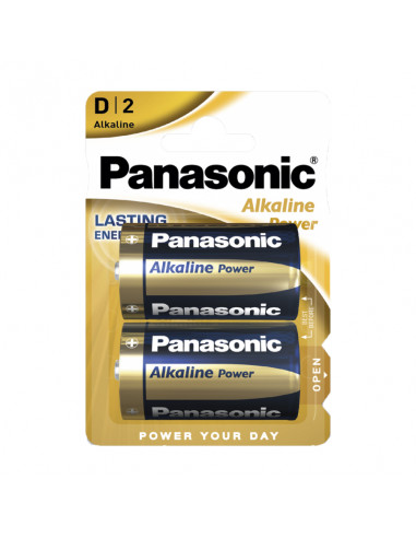 Батарейки Panasonic LR20REB, D, 2шт.