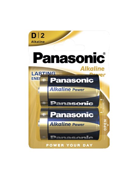 Батарейки Panasonic LR20REB, D, 2шт.