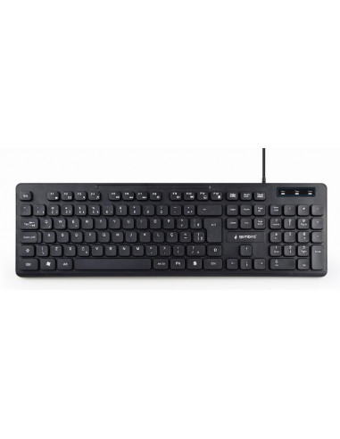 Клавиатура Gembird KB-MCH-04-RU, Проводное, Чёрный