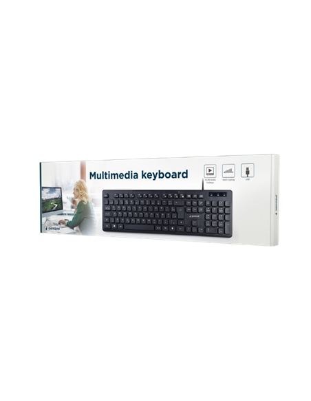Клавиатура Gembird KB-MCH-04-RU, Проводное, Чёрный