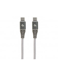 Кабель для зарядки и синхронизации Cablexpert CC-USB2B-CMCM60-1.5M, USB Type-C/USB Type-C, 1,5м, Белый