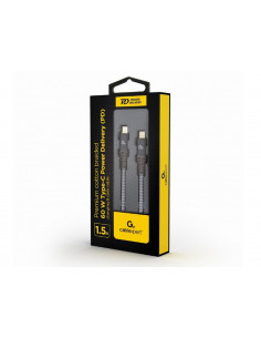 Кабель для зарядки и синхронизации Cablexpert CC-USB2B-CMCM60-1.5M, USB Type-C/USB Type-C, 1,5м, Белый 2