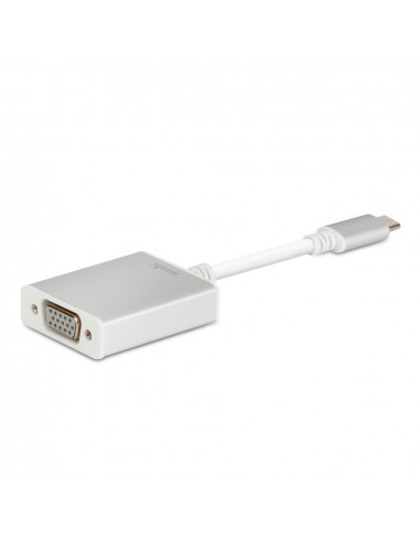 Adaptor Video Moshi USB-C to VGA Adapter, USB Type-C/VGA D-Sub, Alb
