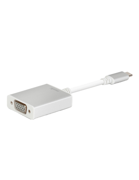 Adaptor Video Moshi USB-C to VGA Adapter, USB Type-C/VGA D-Sub, Alb