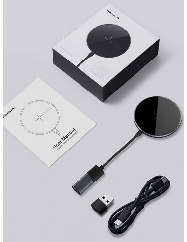 Încărcător wireless Nillkin MagSlim, 10W, Negru