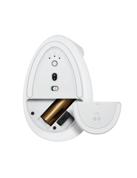 Mouse Wireless Logitech Lift Vertical, Alb