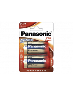 Батарейки Panasonic Pro Power (D) LR20XEG/2BP, D, 2шт.