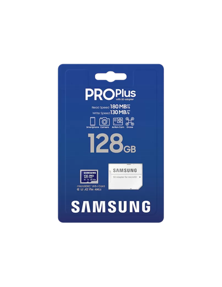 Карта памяти Samsung EVO Plus MicroSDXC, 128Гб (MB-MD128SA/CN)